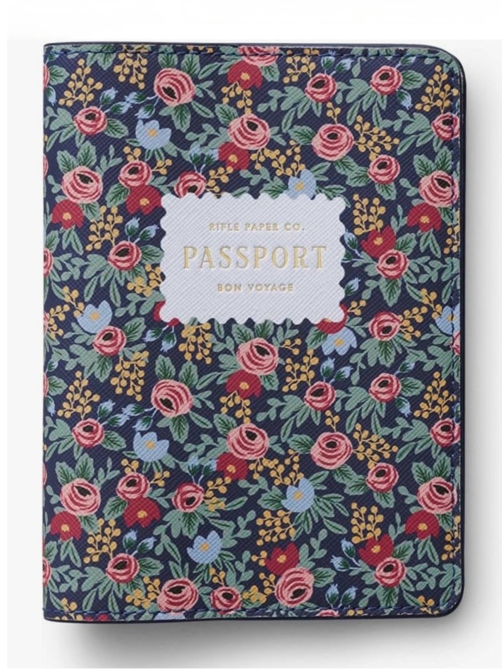 Rifle Paper Co. nwt Floral Rosa Passport Holder